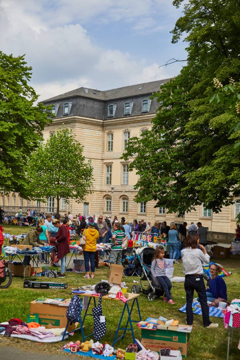 Children's flea market in the old town