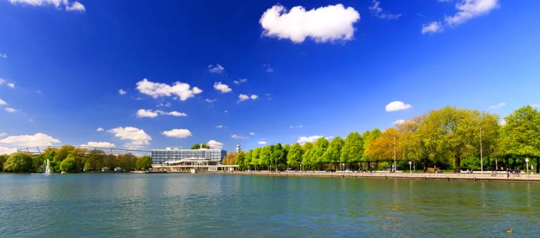 Maschsee mit Blick auf das Nordufer