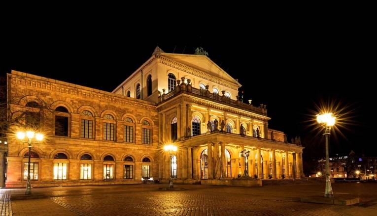 State Opera Hanover lighted