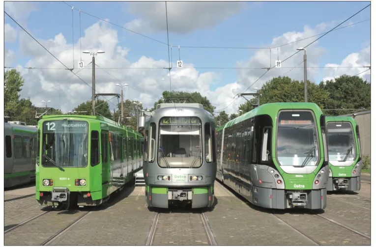 3 Stadtbahnen der üstra
