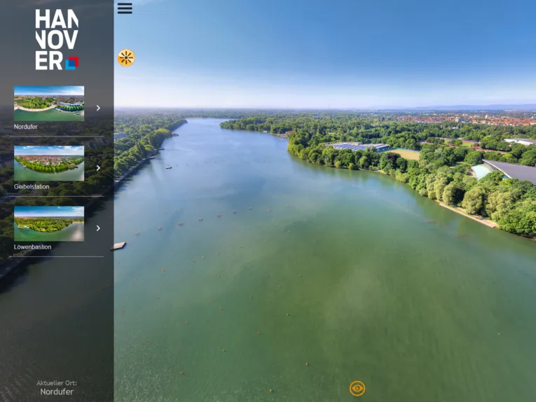 Virtuelle Tour um den Maschsee.