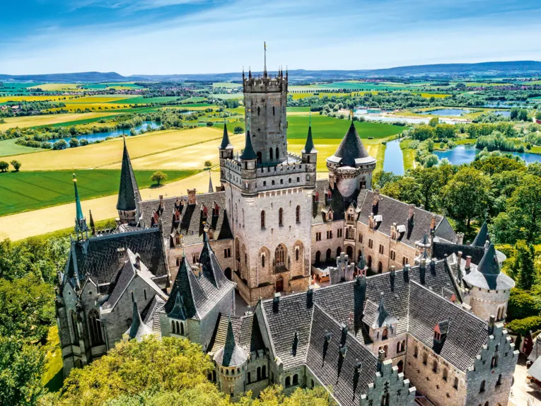 Marienburg Slot om foråret
