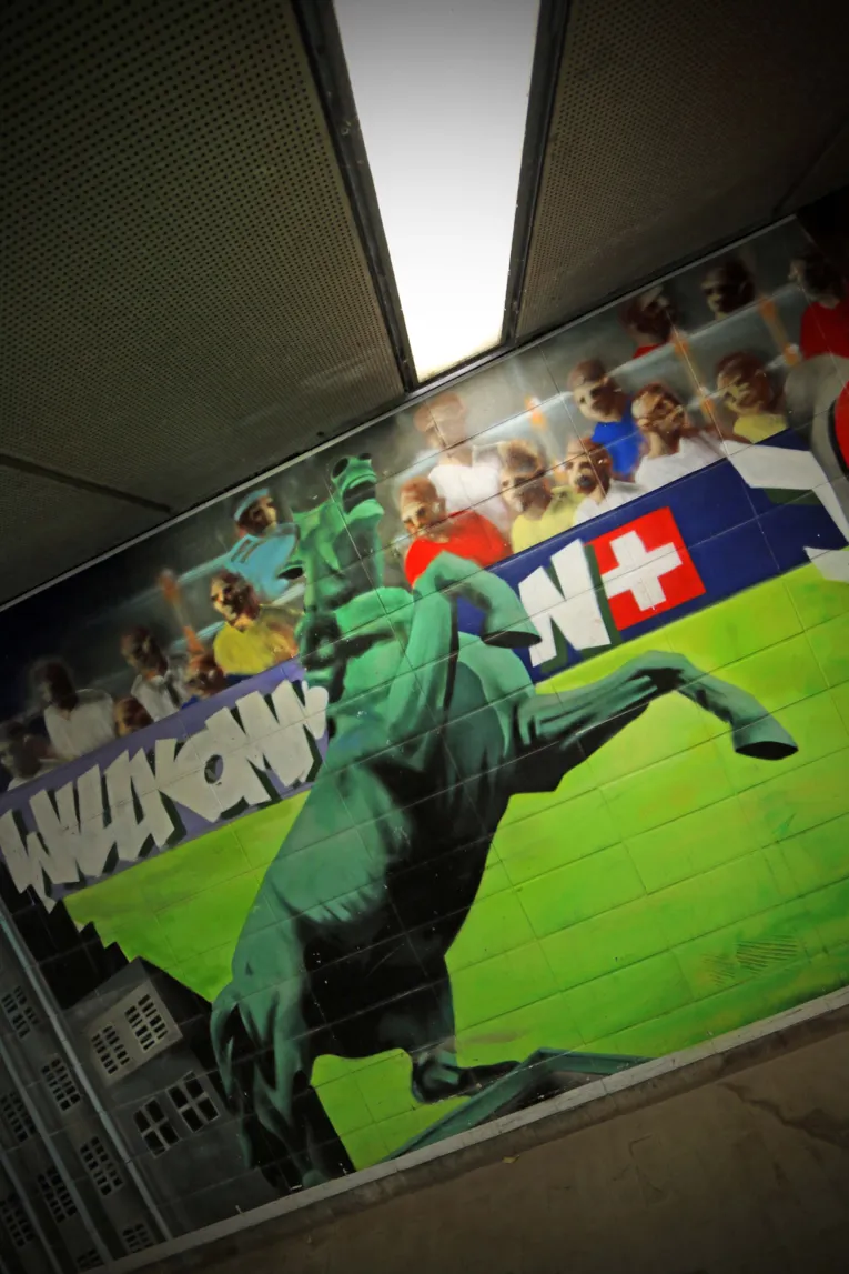 Graffitit Waterloo-tunnelissa – Sachsenross