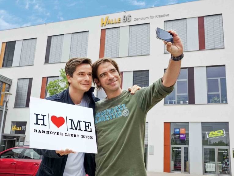 Menschen machen ein Selfie