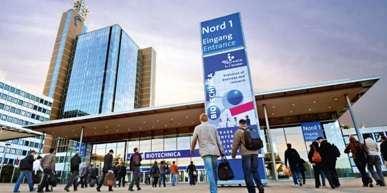 Inngangen til messesenteret i Hannover