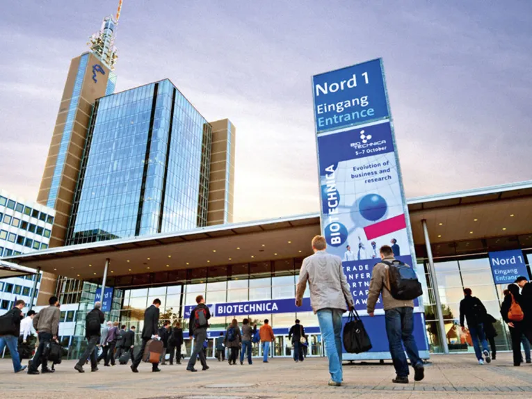 Inngangen til messesenteret i Hannover