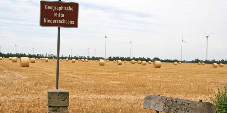 Geografischer Mittelpunkt Niedersachsen 