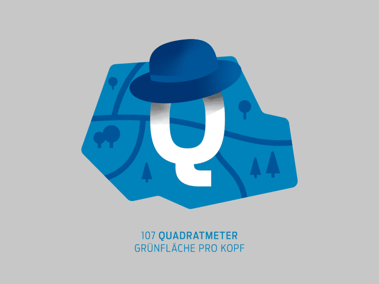 Q - 1인당 107제곱미터의 녹지