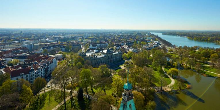 Blick von der Rathauskuppel