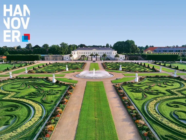 Grande Jardim com o Palácio de Herrenhausen