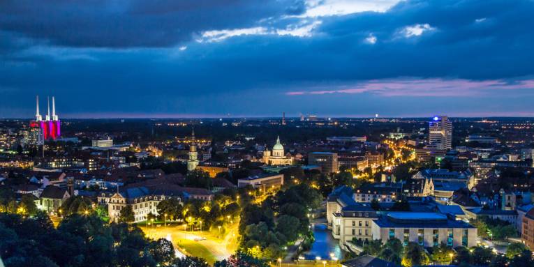 Hannover at night