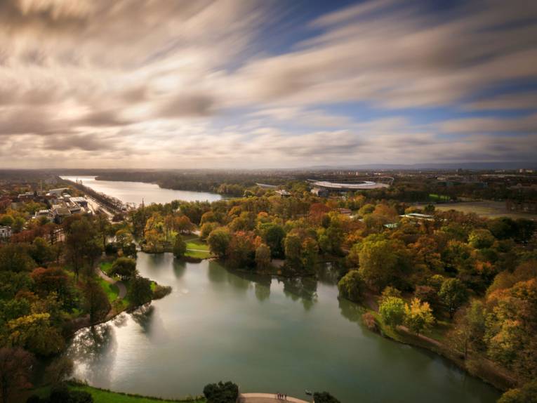 Blick von der Rathauskuppel Herbst