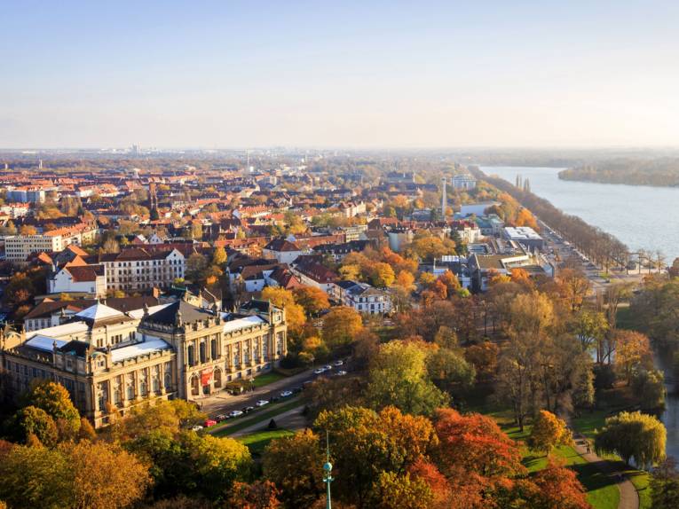 Blick von der Rathauskuppel Herbst