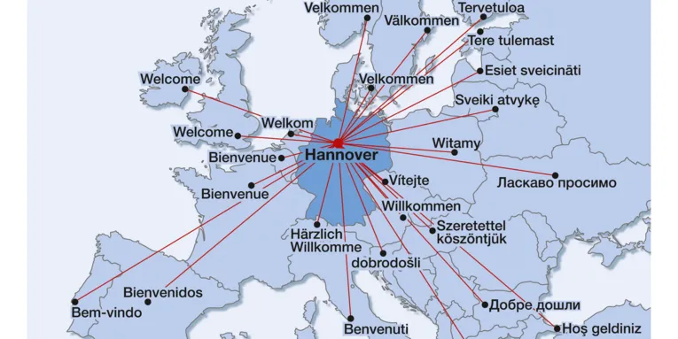 Hannover - in der Mitte Europas