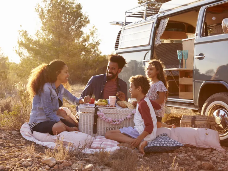 Camping mit der Familie