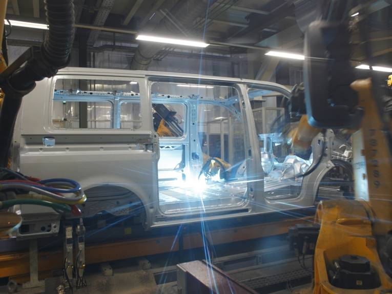 Die Karosserie eines Wagens