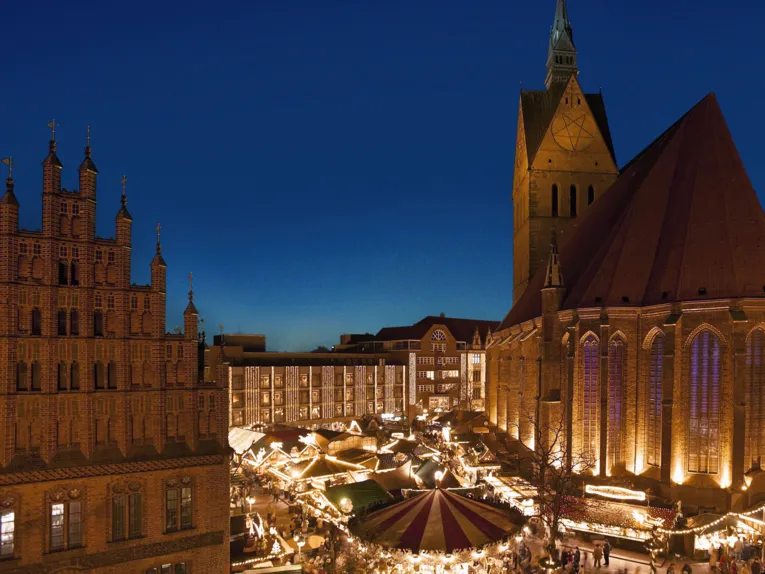 Julemarked i gamlebyen i Hannover