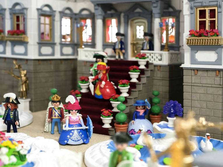 Barock-Diorama mit Playmobilfiguren
