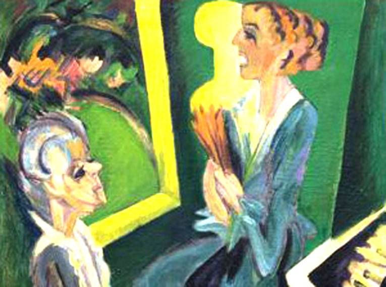 Ernst Ludwig Kirchner, Musikzimmer II, 1915, Öl auf Leinwand