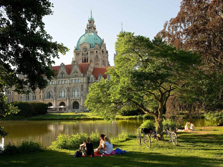 Neues Rathaus und Maschpark