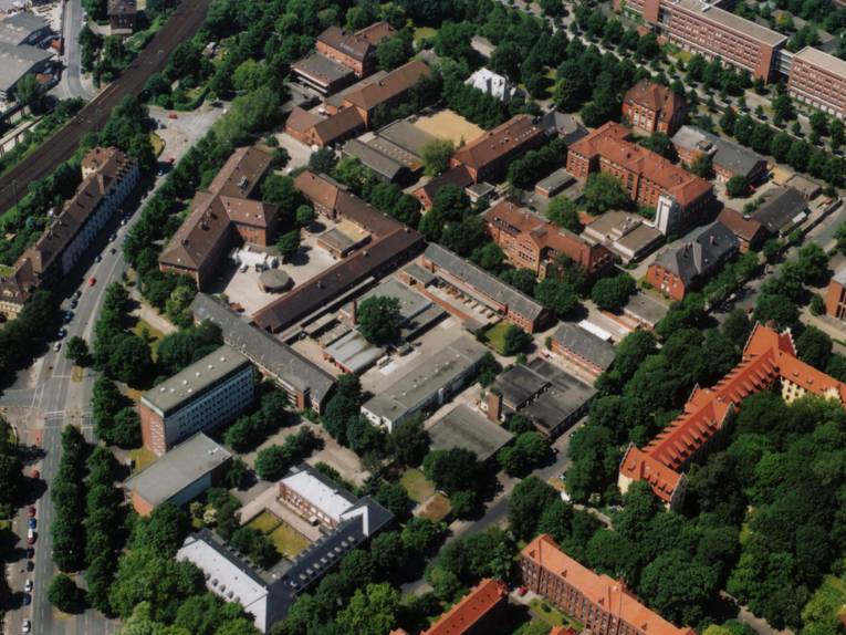 Luftbild von Gebäuden