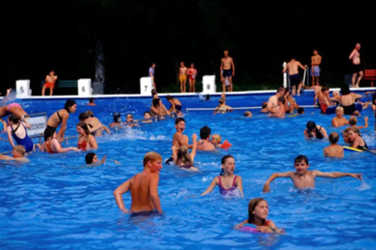 Kinderen in het zwembad