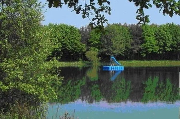 Lago Waldsee en el bosque de Hainwald