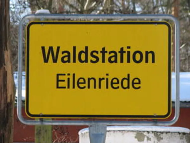 Panneau d'entrée de la station forestière d'Eilenriede