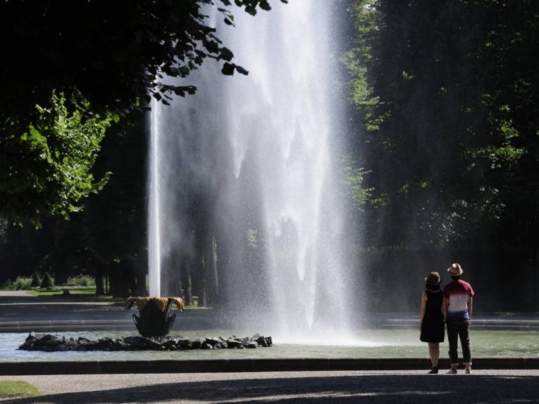 Fontäne in den Herrenhäuser Gärten