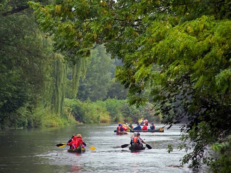 Paddeltour auf der Leine