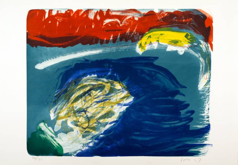 Asger Jorn (1914 &ndash; 1973), o.T. (WVZ 307), Lithographie in 6 Farben, 55,3 x 70,1 cm &copy; VG Bild-Kunst, Bonn 2014