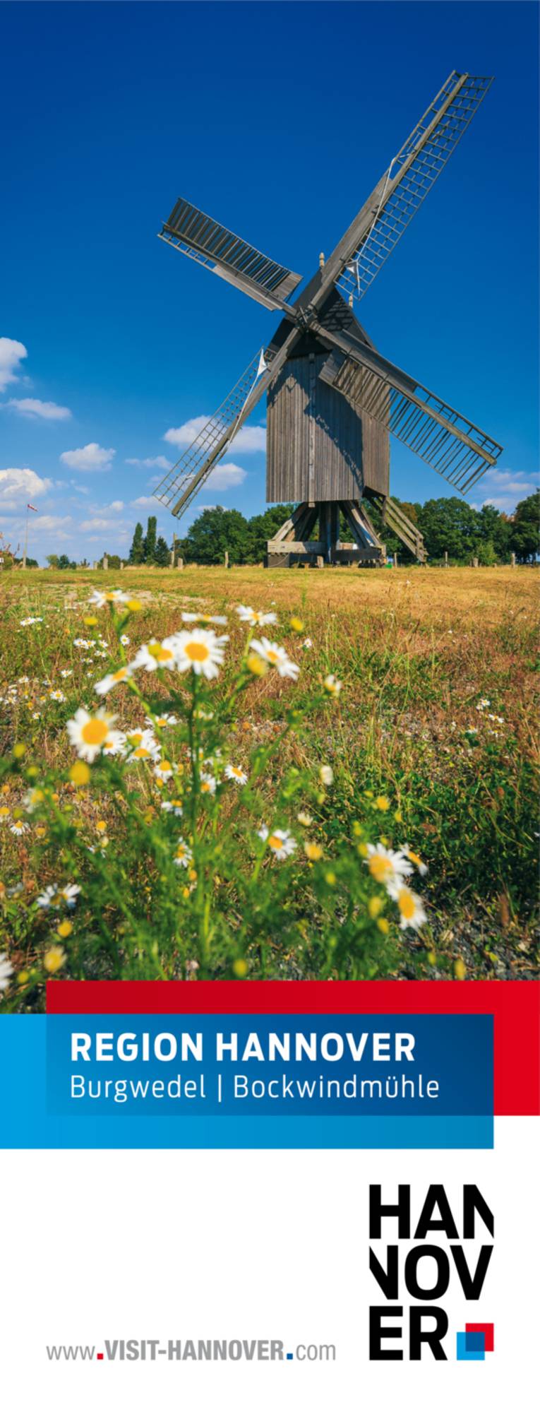 Burgwedel präsentiert sich mit einem Motiv der Bockwindmühle.
