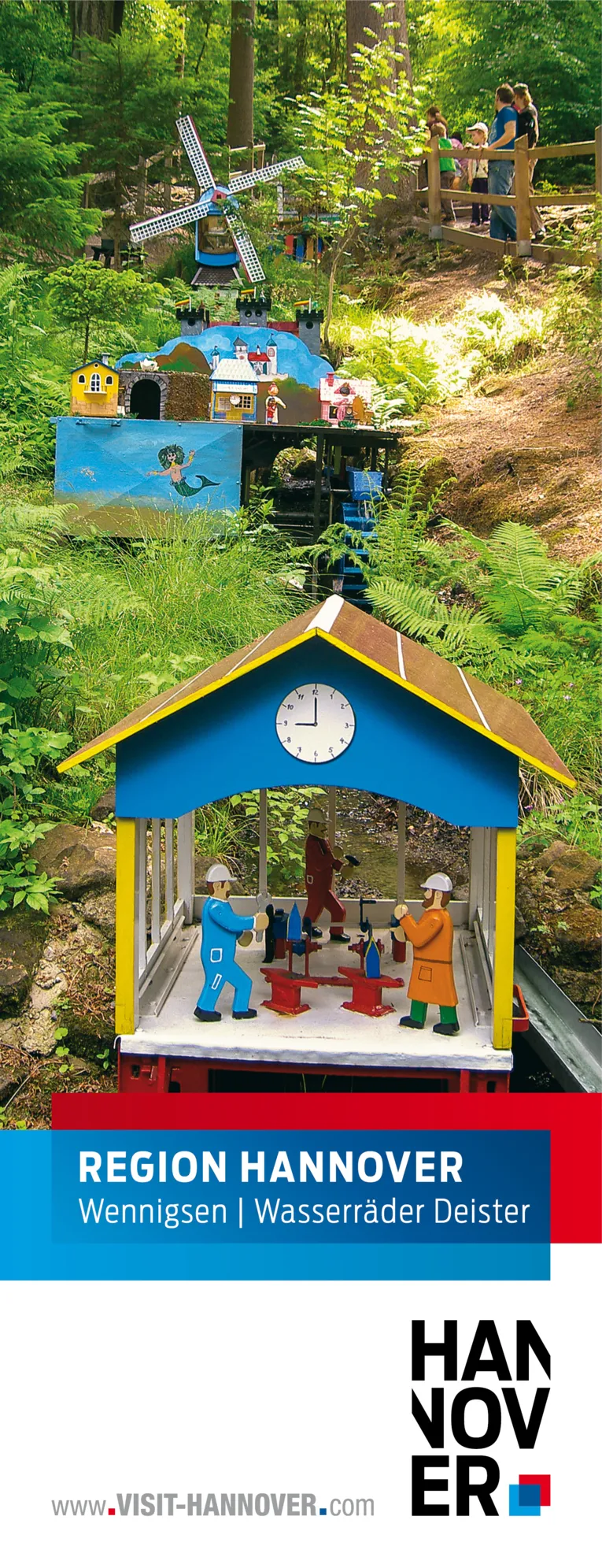 Wennigsen pr&auml;sentiert sich mit einem Motiv der Wasserr&auml;der im Deister.