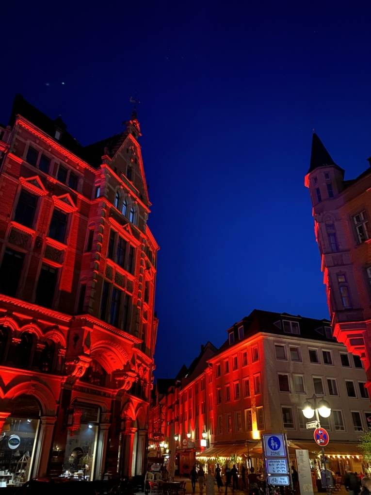 Altstadt Hannover während der Night of Light