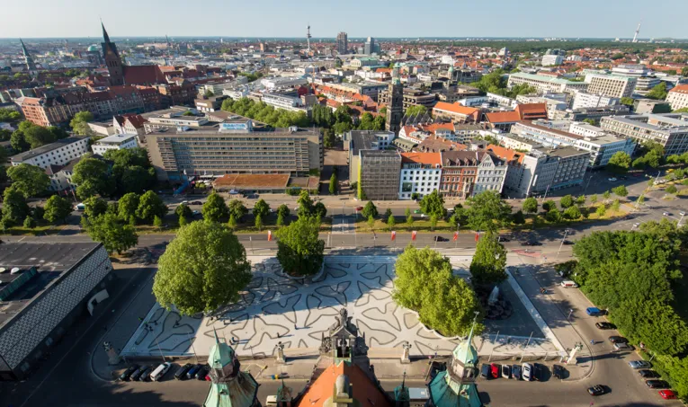 Utsikt fra rådhuskuppelen