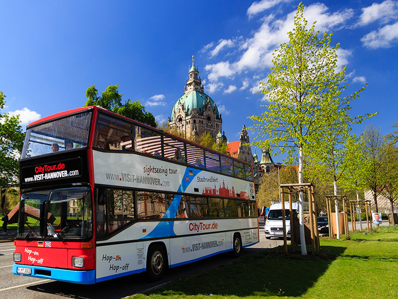 Stadtrundfahrt mit dem Doppeldecker-Bus